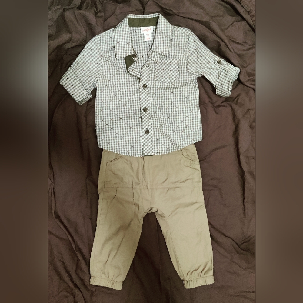 Baby Cat & Jack 12 mos top and bottom matching outfit